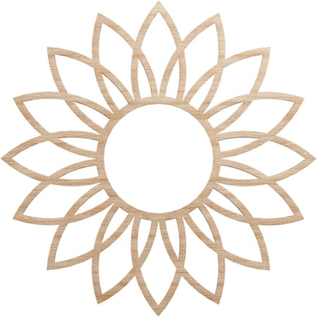 Ekena Millwork Daisy Wood Fretwork Pierced Ceiling Medallion, Alder, 26"OD x 9"ID x 3/8"T CMWP26X26X0375DAAL